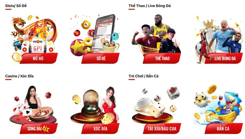 Đa dạng sản phẩm – từ thể thao đến casino trực tuyến